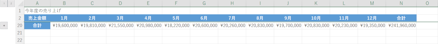 グループ化できる