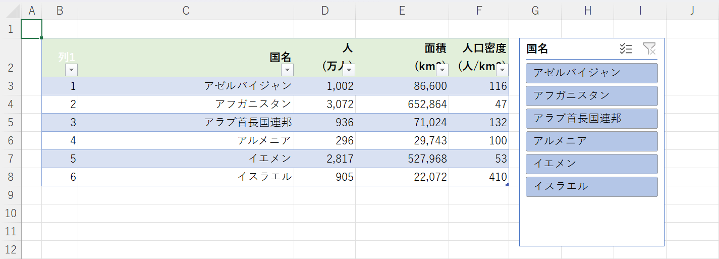 スライサーを削除できた