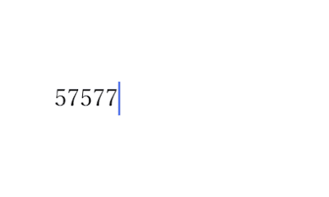 半角数字の入力