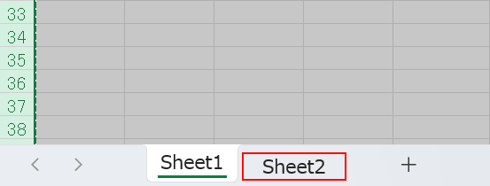 Sheet2を選択する