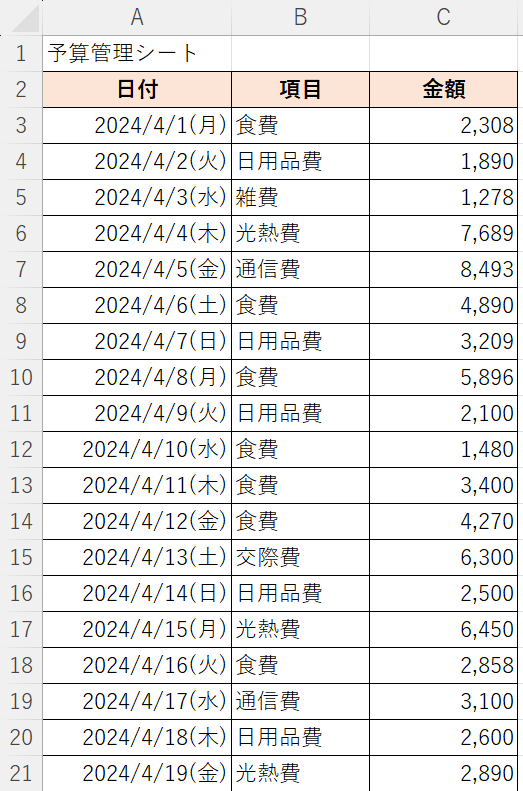 曜日を表示させることができた