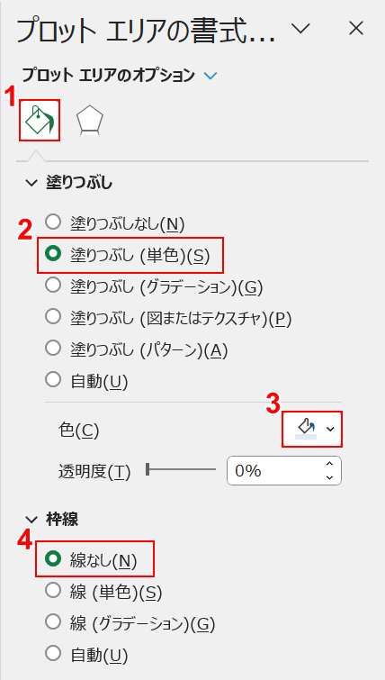 色を選択する