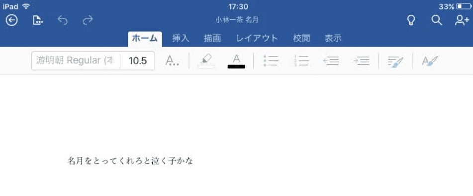 ファイルを開いた