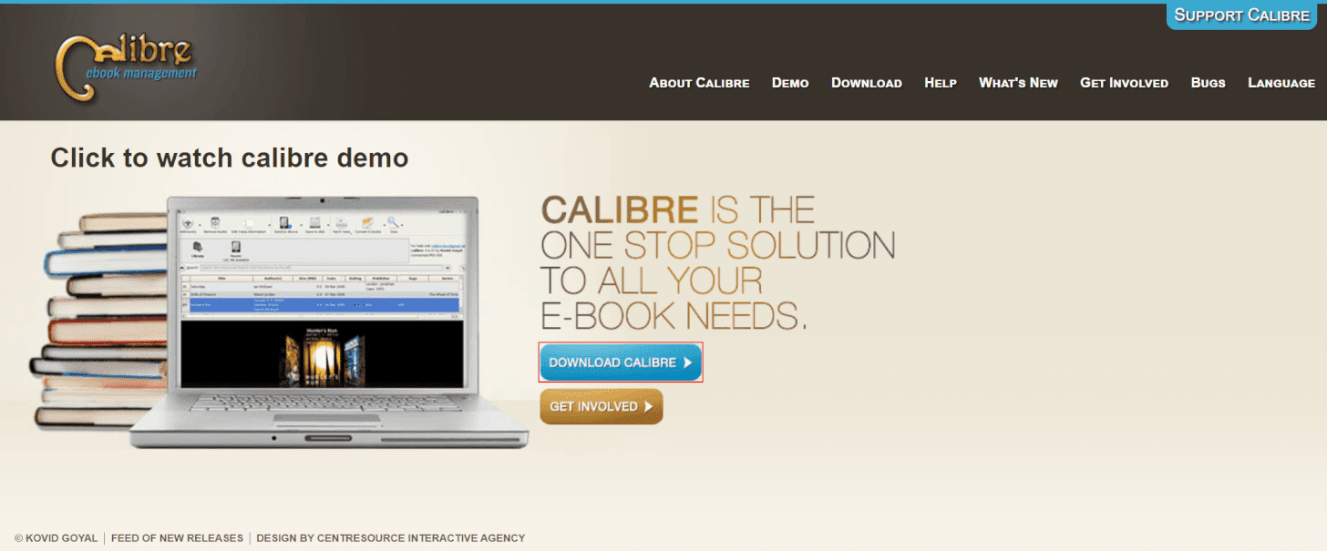 Calibreをダウンロードする