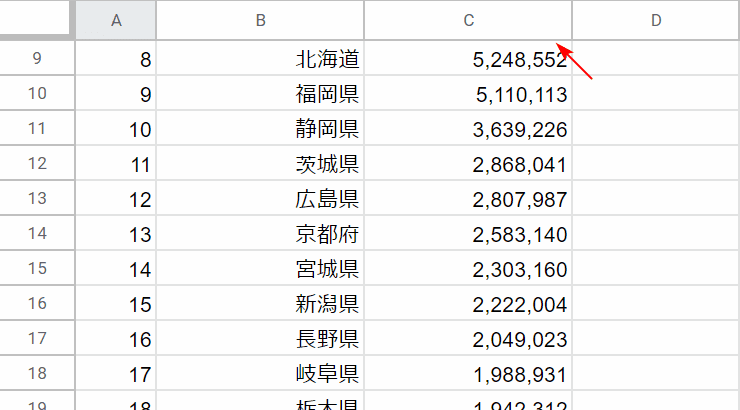 項目がついてこない