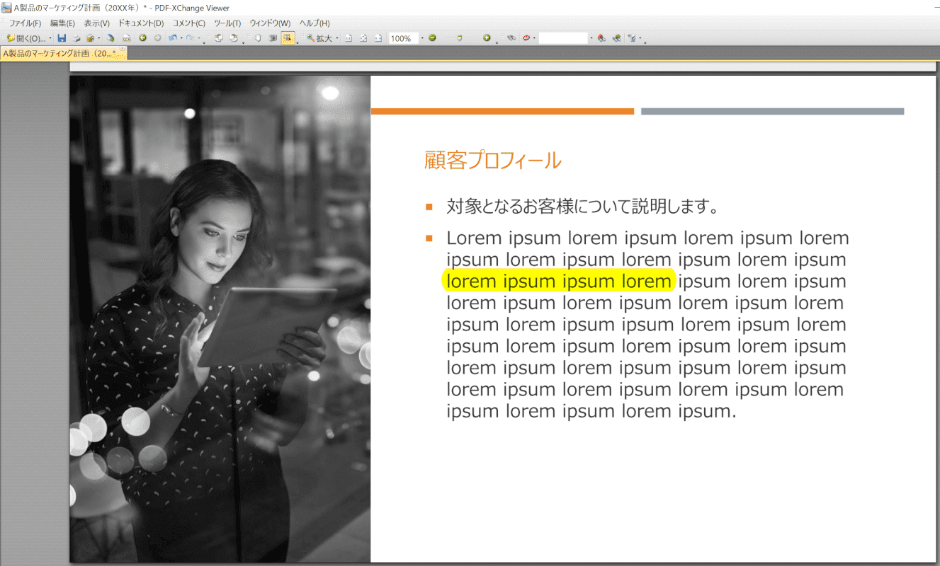 marker PDF-XChange Viewer マーカー