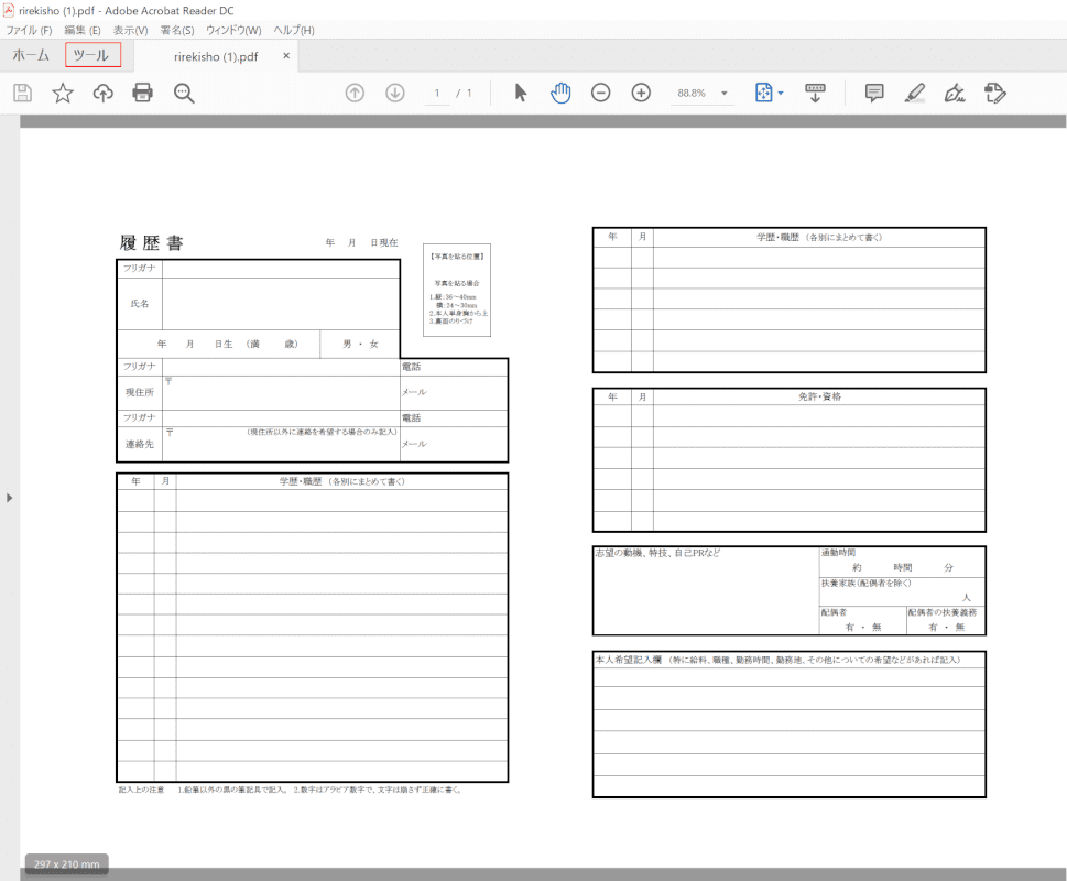 PDFが読み込まれる