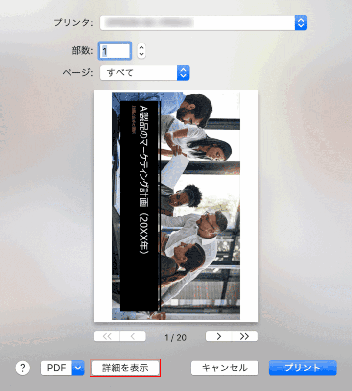 pdf-save-only-one-page mac プレビュー 詳細設定