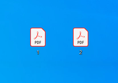 分割したPDFファイル