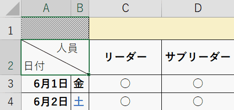 Excelのセル内に斜線を引く方法と消す方法 Office Hack