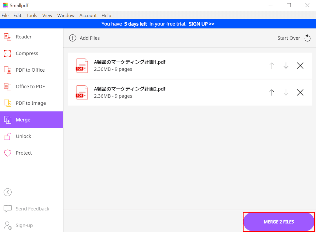 MERGE 2 FILES