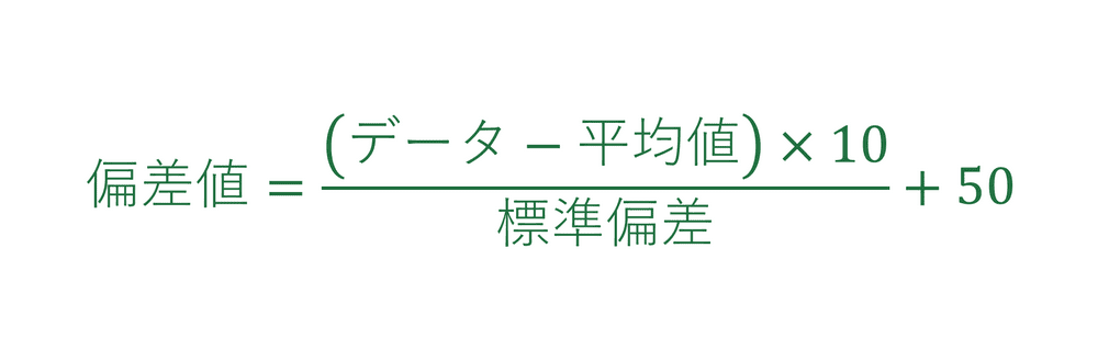 偏差値の公式