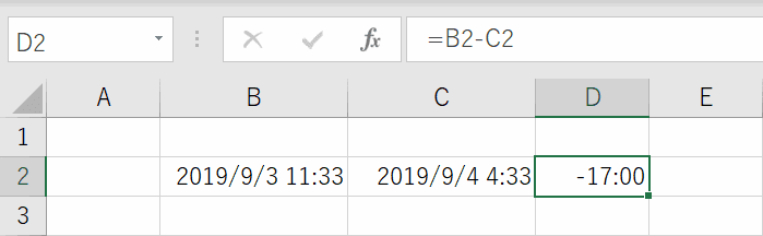 正しい時間の表示