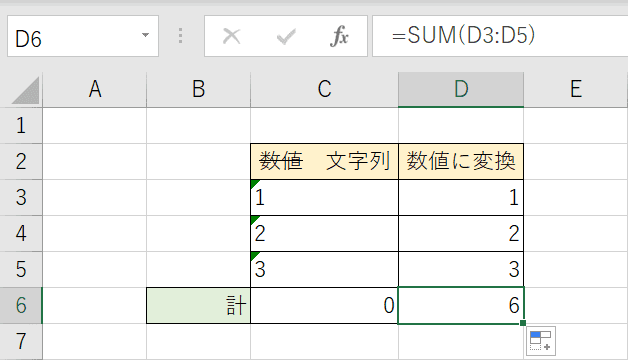 正しい合計値