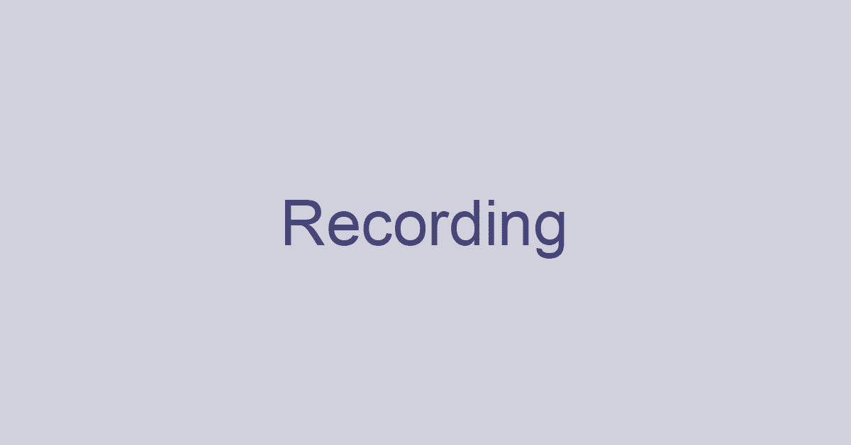 Teamsで会議を録画/録音（レコーディング）する方法