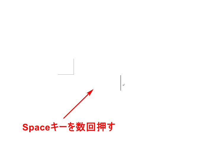 スペースを作る