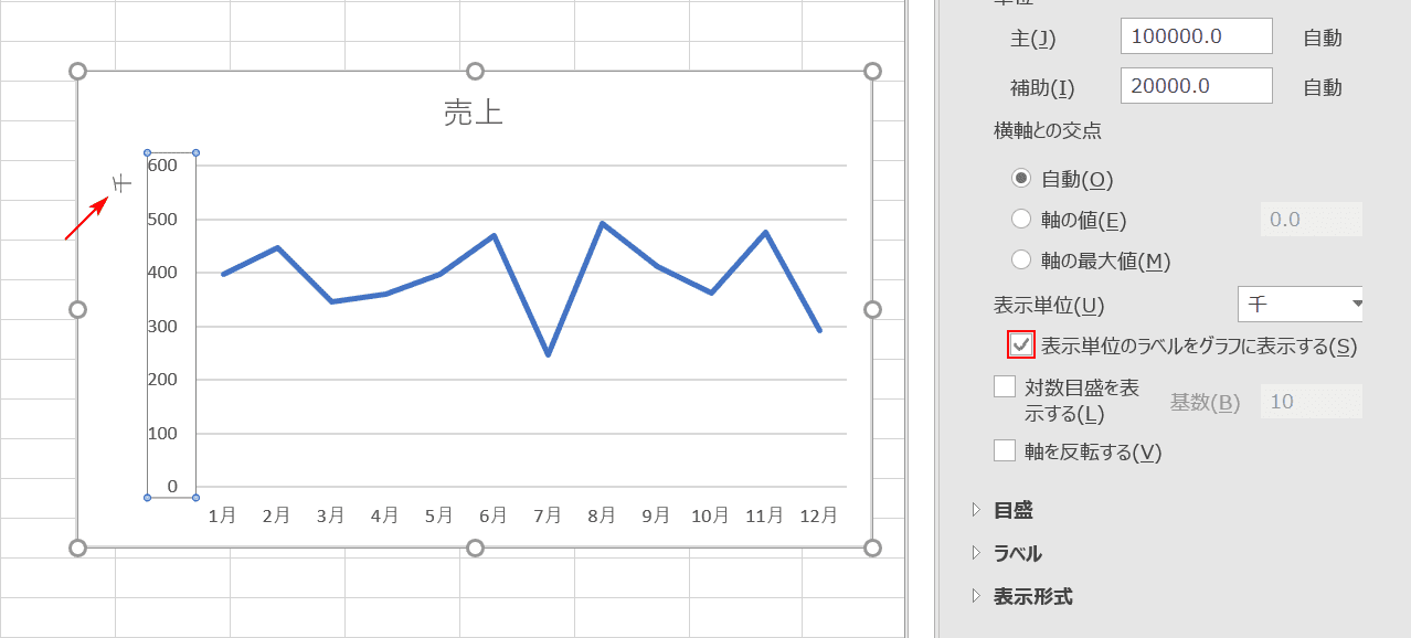 単位変更結果