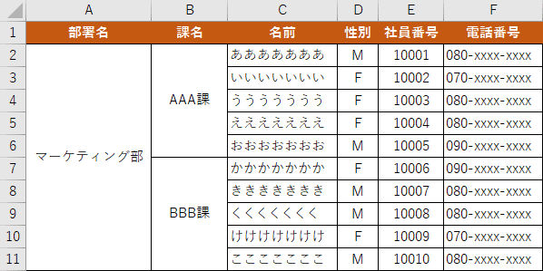 データの準備
