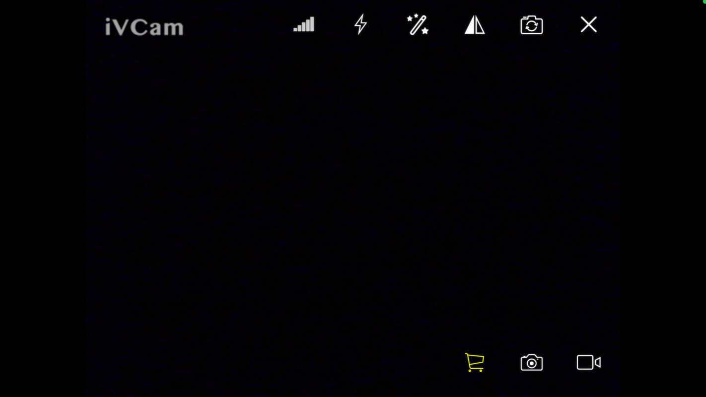 スマホでiVCamの起動完了