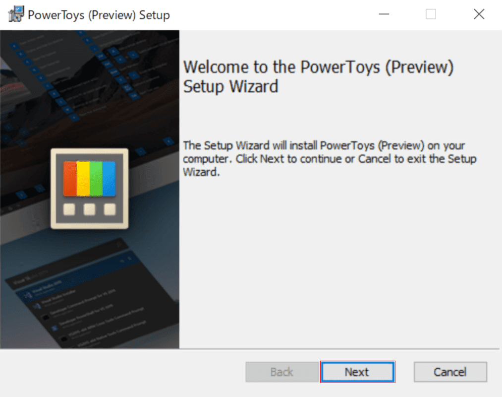 PowerToysのセットアップの開始