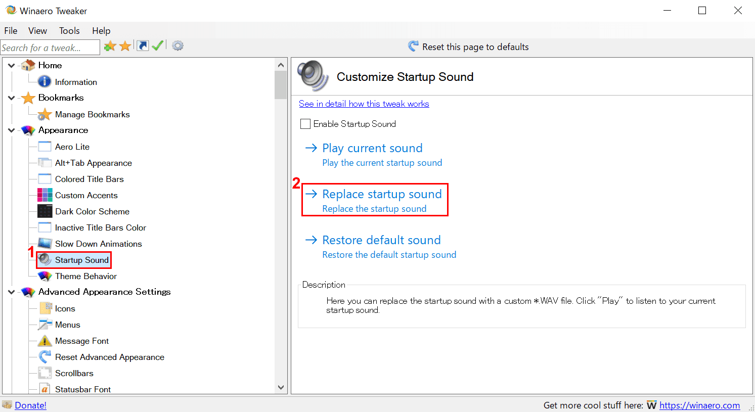 Replace Startup Sound
