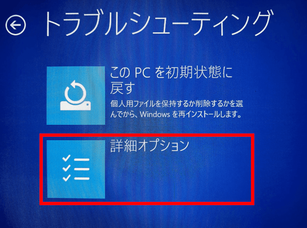 詳細オプション
