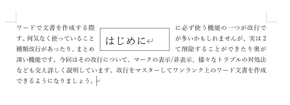 四角形に表示される