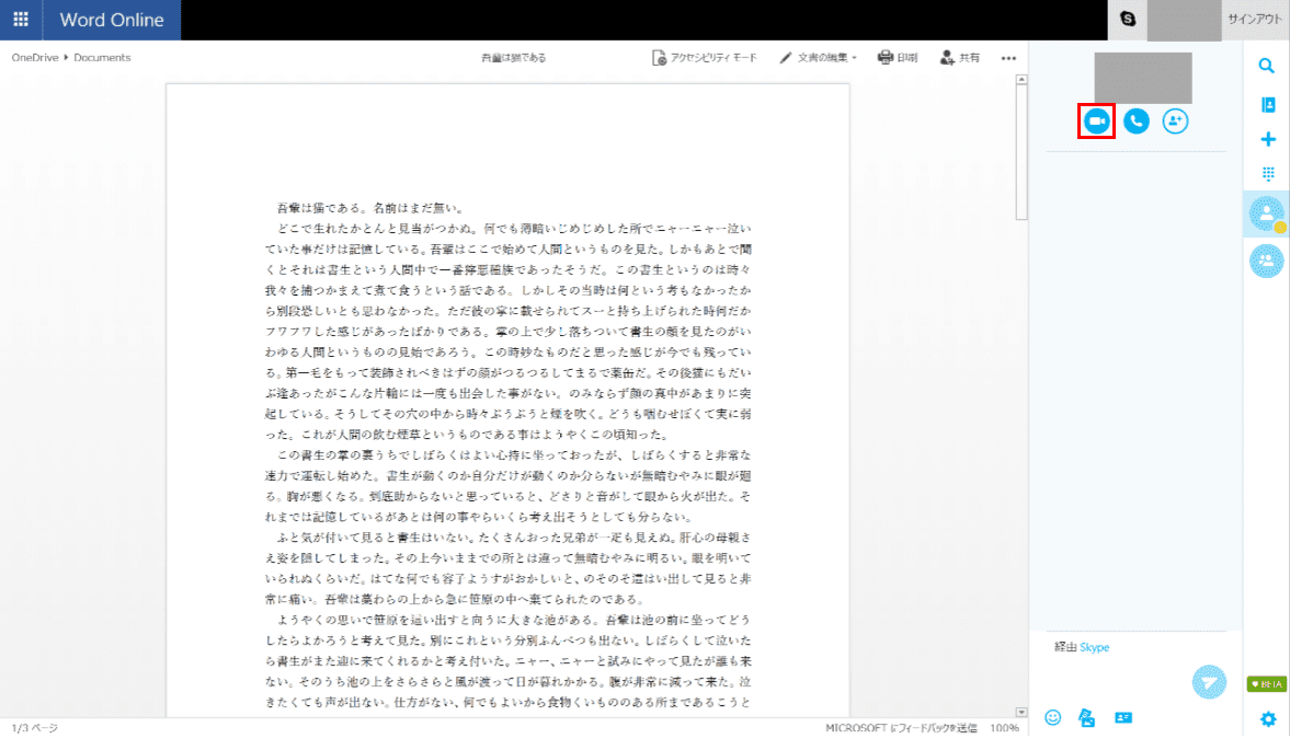 ビデオ通話