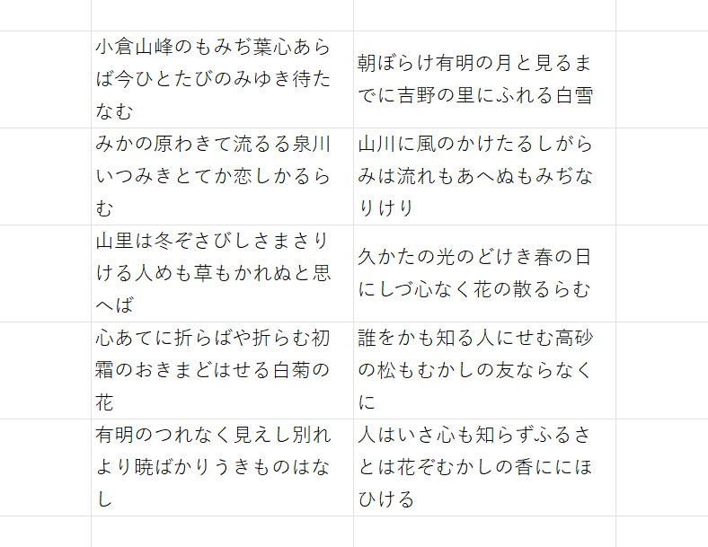 文字列の折り返し